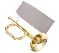 MOTHNUR Brass Bugle Lightweight Cavalry Trumpet for Beginners Military Orchestra with Polished Surface Easy to Carry and Store Suitable for All Ages Training Hand-brain Coordination