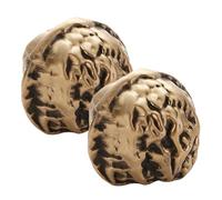 MOTHNUR Brass Walnut Hand Exercise Balls for Strength Building Stylish Solid Brass Baoding Balls for Seniors and Office Workers Portable Chinese Art Supplies for Hand Therapy and Massage