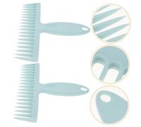 MOTHNUR Broom Hair Removal Comb 2pcs Small Multi-function Floor Broom Cleaning Tool Portable Hair Clean Device for Household Dust and