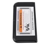 MOTHNUR Car Sun Visor Card Holder Black, Auto Document Organizer with Adhesive Clip, Universal Car Ticket and Registration Storage for Drivers and Road Trips