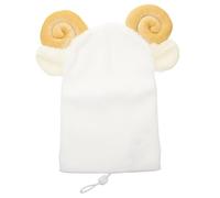 MOTHNUR Cartoon Goat Ski Helmet Cover Yarn Protector Sleeve for Skiing Skateboarding Biking Fit Creative White Helmet Accessory for Outdoor Sports