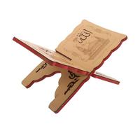 MOTHNUR Carved Wooden Quran Book Holder Stand for Desk Ergonomic Handsfree Reading Support Portable Amp Stable Book Display Rack for Bible Ramadan Decorations Home Office Use