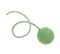 MOTHNUR Cat Mat Toy Green Jute Rope Cat Scratcher Ball with Replacement Pole Stylish Multifunctional Design Space Saving Indoor Essential
