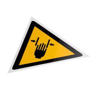 MOTHNUR Caution Hand Crushing Label Decal for Industrial Equipment Safety Warning Sign Sticker Practical Safety Mark