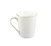 MOTHNUR Ceramic Mug with Gold Rim Porcelain Coffee Cup White Fine Bone China Drinking Mug for Tea and Coffee Enjoyment Suitable for Family and Use