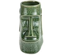 MOTHNUR Ceramic Tiki Mug Heat Resistant Cocktail Cup for Hawaiian Party Barware Creative Exotic Drinkware for Tiki and Beach Themed Celebrations
