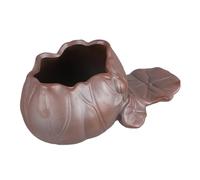MOTHNUR Ceramic Water Lily Flowerpot with Tray Hydroponic Table Planter Decorative Vase for Home Office Garden Balcony Living Bedroom Kitchen Bathroom Use