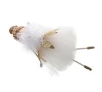 MOTHNUR Christmas Ballerina Doll Hanging Ornament Gold Cotton Plush Xmas Decoration for Party Home Decor