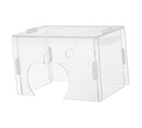 MOTHNUR Clear Acrylic Hamster Hideout Small Pet Hiding Place Spacious Detachable Design for Dwarf Hamsters Gerbils Hedgehogs Rats and Mice Comfortable Habitat Decor
