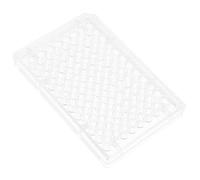 MOTHNUR Clear Cell Culture Plate Μl Flat Bottom Transparent Design with Lid for Laboratory and School Experiments High Temperature Resistant Practical Use