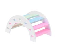 MOTHNUR Colorful Rainbow Bridge Hamster Ladder Small Animals Cage Accessories Pet for Climbing and Playing Relaxing Chew for Hamsters Guinea Pigs Hedgehogs to Boredom and Promote Activity