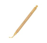 MOTHNUR Copper Auricular Point Massage Stick with Curved Probe Non-Slip Handle Ear Acupuncture Tool for Painless Home Therapy and Portable Relief