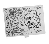 MOTHNUR Cotton Linen Fabric Book Cover Protector for Hardback Books Wear-Resistant Cartoon Design Reusable Cloth Sleeve for School Business Personal Use Cute White Cat Pattern