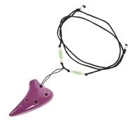 MOTHNUR Creative Alto Ocarina Musical Instrument for Beginners Dolomitic Clay Flute with Precise Tone Holes Easy to Learn Traditional Classical Ocarina in Purple Random Color