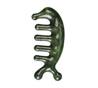 MOTHNUR Creative Jade Massage Comb Handheld Wide Tooth Scalp Massager for Stress Relief and Smooth Skin-Friendly Edges Portable Fish-Shaped Body Massager Tool