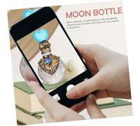 MOTHNUR Creative Resin Craft Mermaid Bottle Desktop Decoration Shiny White Moonlight Ornament for Home Office Bedroom Stable and Charming Table Display
