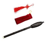 MOTHNUR Creative Vertical Blow B Flat Traditional Bawu Flute with Polished Sound and Storage Pouch Educational Instrument for Beginner Students and Dance Accompaniment