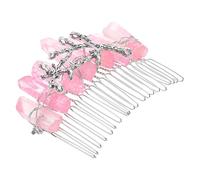 MOTHNUR Crystal Bridal Hair Comb Silver Rhinestone Hair Accessory with Teeth Clamp for Weddings Bridesmaids Flower Elegant Secure Styling
