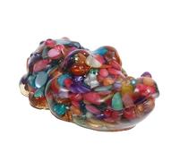 MOTHNUR Crystal Crocodile Sculpture Handcrafted Realistic Glass Alligator Figurine for Home Bedroom Living Desk Shelf Decor Multifunctional Paperweight
