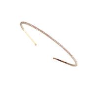 MOTHNUR Crystal Embellished Golden Headband Lightweight Performance Hair Accessory for Bride Party Headdress Non Slip Jewelled Hairband Decorative Photo Prop
