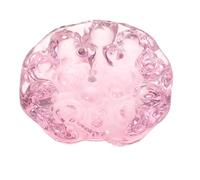 MOTHNUR Crystal Lotus Sculpture with Radiant Light Refraction Artificial Water Lily Decor for Living and Dining Elegant Lotus Ornament Low Maintenance Table Centerpiece