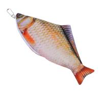 MOTHNUR Cute Fish Shaped Pencil Case with Zipper Small Polyester Pen Pouch for School Supplies Makeup Bag Coin Purse for Teens and Multipurpose Organizer with Spacious Interior and Design