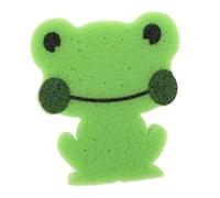MOTHNUR Cute Frog Bath Sponge for Soft Absorbent Shower Scrubber for Newborns and Gentle Animal Design for Comfortable Bathing and Face Wiping and Easy to Use