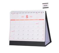 MOTHNUR Desk Calendar with Thick Ink Paper Standing Flip Coil Monthly Planner for Professional Office and Home Use Multi Country Holidays Marked for Daily Scheduling and Management