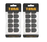 MOTHNUR Disposable Carbon Fiber Gaming Finger Sleeves, Anti-sweat Touchscreen Finger Stickers for Mobile Gaming, Non-slip 10 Pieces Per Pack, 2 Packs, Grey