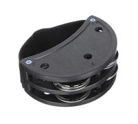 MOTHNUR Double Row Foot Tambourine with Metal Jingle Bells Percussion Instrument for Melodious Sound Rhythms Creator Cheering Prop Musical Plaything