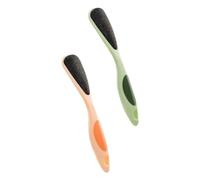 MOTHNUR Double-Sided Long Handle Foot File Callus Remover Ergonomic TPR Material Foot Planer for Dead Skin Removal Lightweight Portable Pedicure Tool