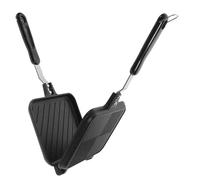 MOTHNUR Double-sided Non-stick Sandwich Maker Pan with Detachable Plates Ergonomic Handle Breakfast Grill for Toasted Sandwiches Waffles Eggs and More