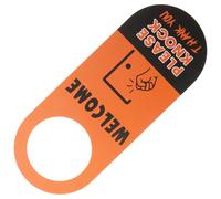 MOTHNUR Double-sided PVC Office Door Hanger Sign Please Knock Office Privacy Reminder for Hotel Hospital Workplace Highly Visible Door Knob Sign for Meeting and Home Use