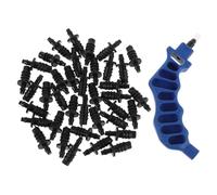 MOTHNUR Drip Irrigation Tubing Hole Punch and 100Pcs Barbed End Plugs Set with 4/7" to 3/5" Sealing Caps for Garden Watering Repair and DIY Irrigation System