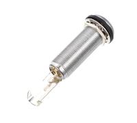 MOTHNUR Electric Bass Barrel Jack Stereo Output Connector for Guitar and Bass Silver Threaded Cylinder Audio Interface