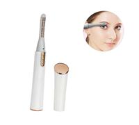 MOTHNUR Electric Eyelash Curler Portable Mini Heated Eyelash Clip for Women Comfortable Hold Design Enhances Lash Curl and Mascara Application for Home Use White