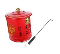MOTHNUR Enamel Paper Burn Barrel with Sealing Lid Thick Material Garden and Outdoor Burn Cage for Rubbish Cardboard and Paper Disposal Easy to Clean and Move Practical Incinerator Bin for