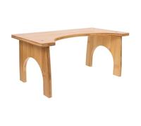 MOTHNUR Ergonomic Small Wooden Step Stool for Toilet Squatting Posture Improvement Solid Wood Bathroom Foot Rest for Pregnant Women and Back Support Space-Saving Design for Compact