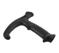 MOTHNUR Ergonomic T-Shaped Hiking Pole Handle Replacement for Walking Sticks, Polished Black Plastic Cane Knob Suitable for Men and Women Outdoor Use