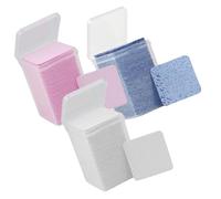 MOTHNUR Eyelash Glue Cleaning Wipes 600pcs Nonwoven Salon Glue Removal Pads Multi-color for Professional Lash Extension and Beauty Use