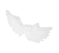 MOTHNUR Feathered Wing Angel Wings Adult Costume Accessory for Bjd Doll Led Happy Birthday Cake Topper