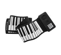 MOTHNUR Foldable Roll-up Keyboard Piano Portable Silicone Electronic Hand Roll Piano with Built-in Clear Speaker Full Keys for Travel Beginners Practice