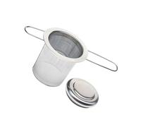 MOTHNUR Folding Stainless Steel Tea Infuser with Lid Food-Grade Fine Mesh Tea Strainer for Loose Leaf Brewing for Convenient Cup Brewing
