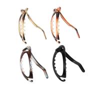 MOTHNUR French Barrette Clip Oval Hair Clip Barrettes for Women 4Pcs 8.5X3.5Cm Ergonomic Design Prevents Loosening Vintage Stylish Hair Accessories for Daily Life and Formal Occasions