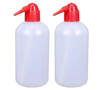 MOTHNUR Gardening Watering Bottles 2Pcs 500Ml Plastic Wash Bottles with Red Head for Succulent Care and Precise Liquid Dispensing