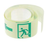 MOTHNUR Glow-in-the-dark Warning Sign Tape, Self-luminous Safety Decal for Apartment Corridors and Fire Exits, 5cm X 120cm, Sturdy Facility Caution Sticker for Emergency Pathway