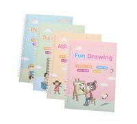 MOTHNUR Grooved Handwriting Copybook Set for Pen and Refill English Writing Practice Tool for Preschool Calligraphy Groove Design Encouraging Easy Letter Tracing and Skill Development