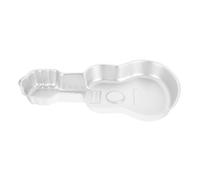 MOTHNUR Guitar Shaped Aluminum Cake Pan Nonstick Reusable Baking for Birthday and Music Themed Parties Easy Clean Bakeware Tool Silver