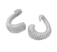 MOTHNUR Halloween Sheep Horn Headbands Silver Decorative Hair Bands for Party Costume Vivid Design Material Portable Friends and Family