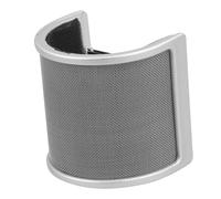 MOTHNUR Handheld Mic Pop Filter U Shaped Microphone Windscreen Cover for Recording Live Broadcast Speech Recognition Multi-functional Noise Reduction Shield with Sponge Classic Grey